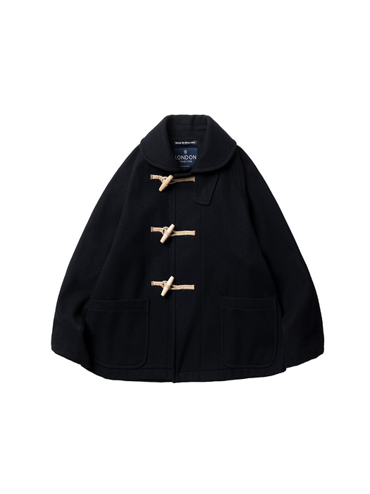 LONDON TRADITION Shawl Collar Unisex Short Duffle Coat - DK.Navy 5990
