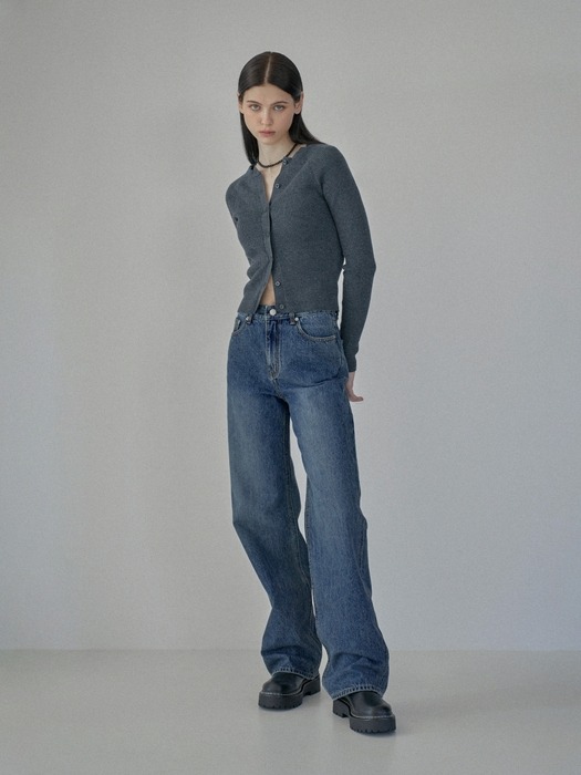 Basic Washed Wide Jean - PW001