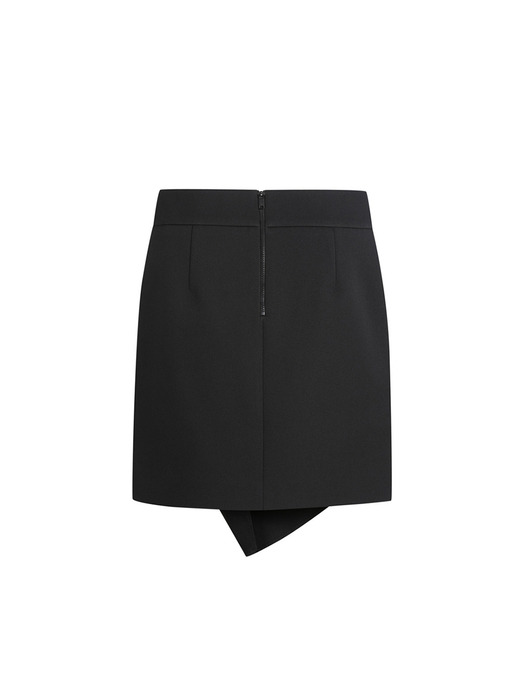[Holiday Edition] Ribbon Accent Mini Skirt _LFKAS24030BKX