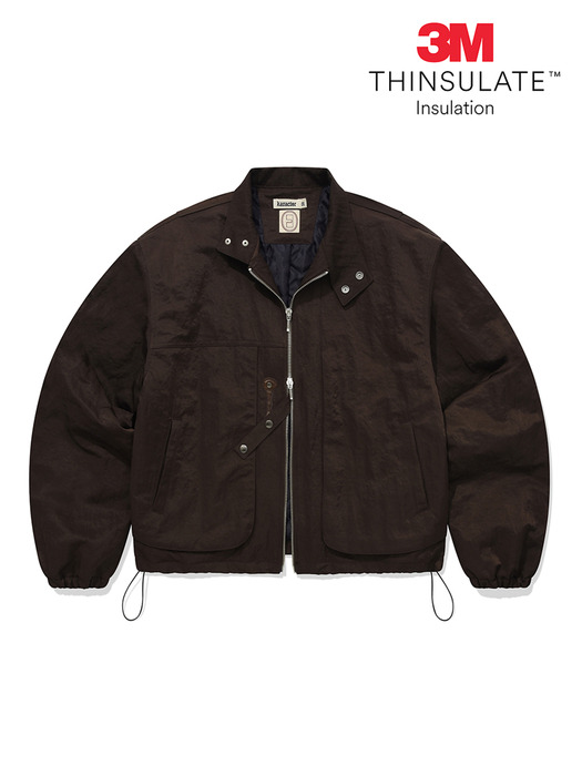 Harrington blouson jacket / Brown