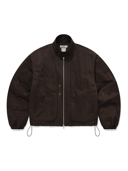 Harrington blouson jacket / Brown