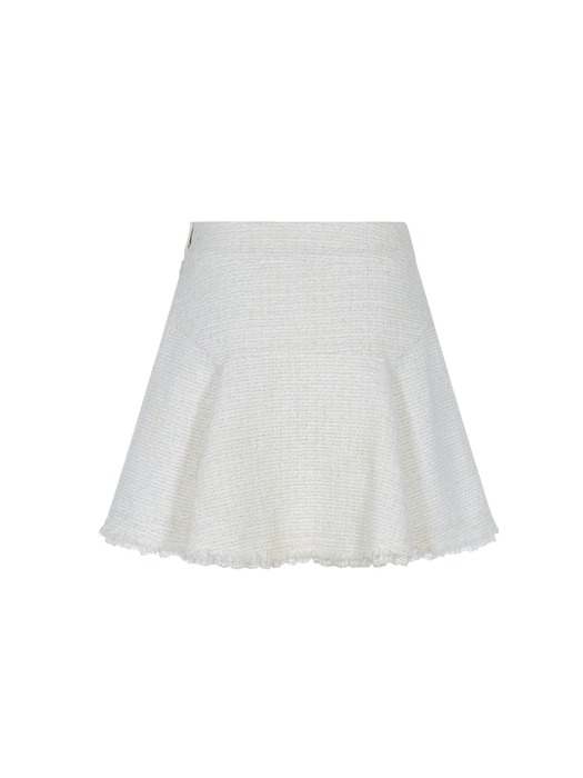 White, Tweed Skirt