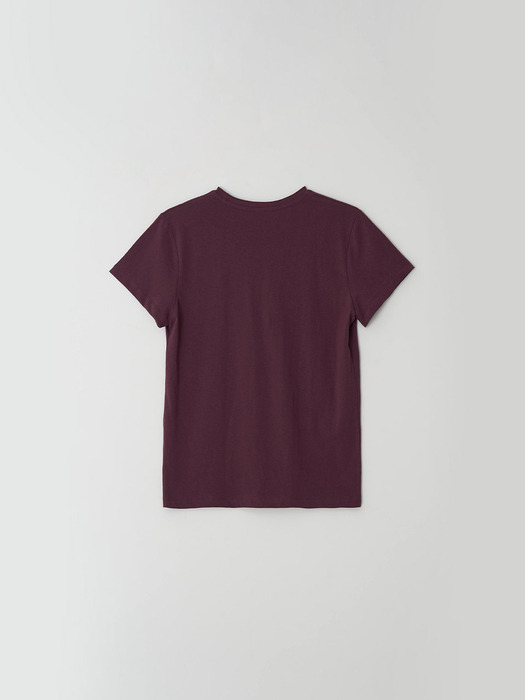 forest t -shirt - burgundy