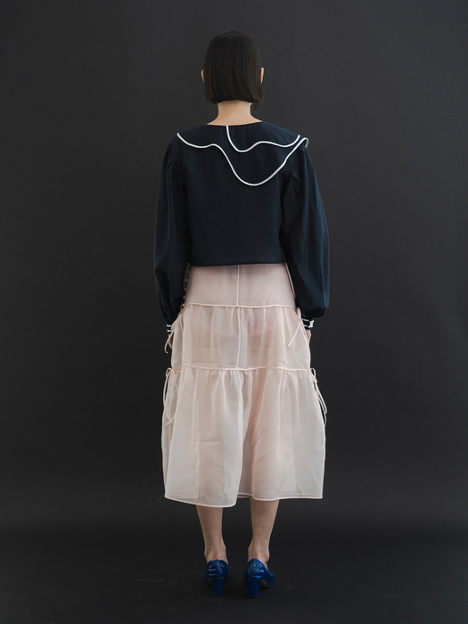 SADIE Blouse-Navy