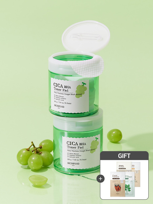 [당토미감 마스크팩 4개 증정] 샤인머스캣 지성 각질 케어 토너 패드 70매