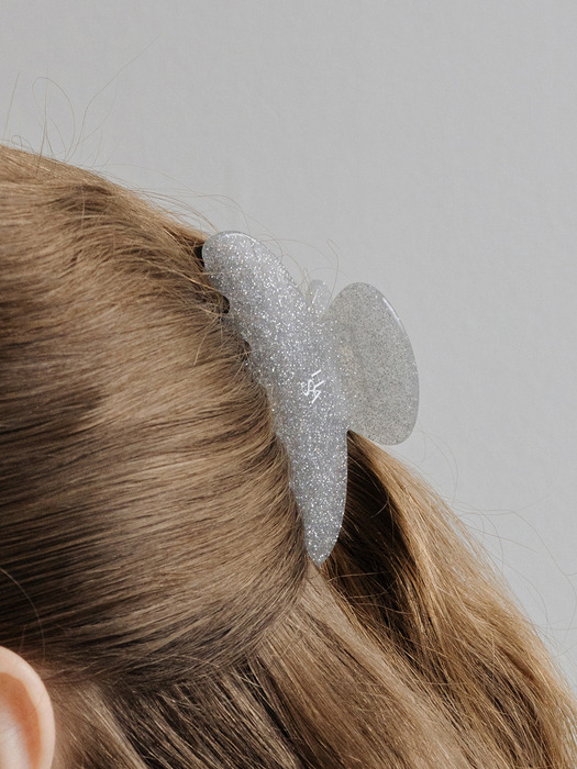 HTY025 Round glitter hair clip