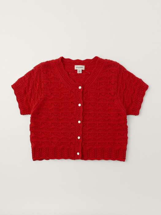 Crochet Cardigan (Red)