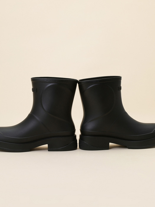 Heart ankle rain boots(black)_DG3CM24301BLK