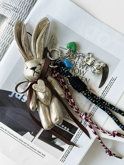 King Rabbit Bag Charm Key-ring