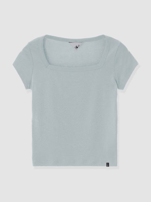 [단독][1+1] D. BASIC COTTON SQUARE-NECK T - 2 PACK