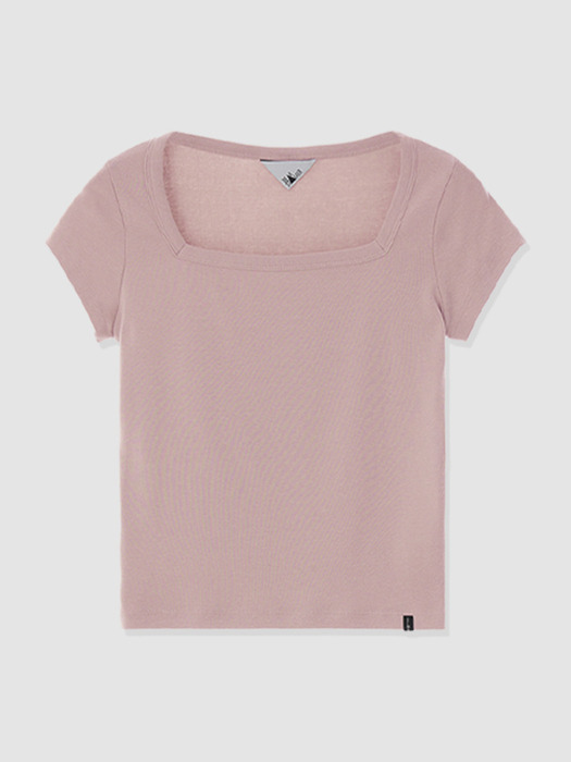 [단독][1+1] D. BASIC COTTON SQUARE-NECK T - 2 PACK