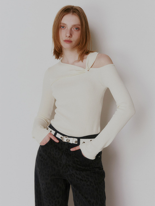 Twist Cut-out Knit VK4AP160_3color