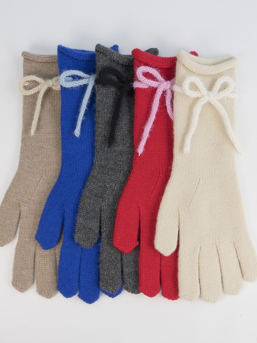 love ribbon long gloves 5clolors