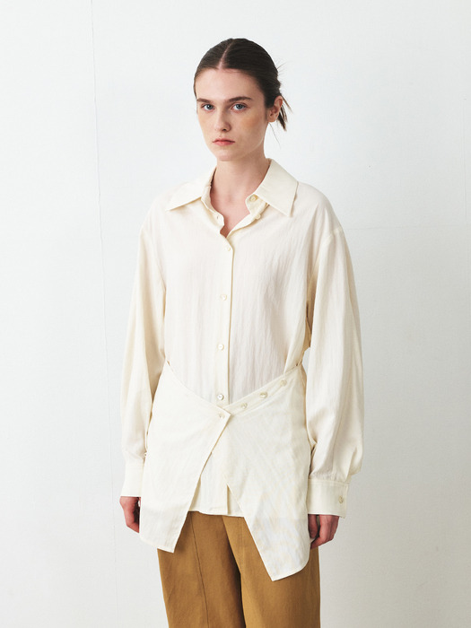 TFF WRAP LAYERED SHIRT_2COLORS