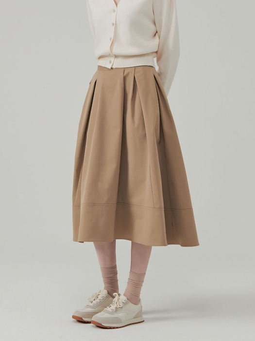 Lautre de min Anna Beige Flare skirt