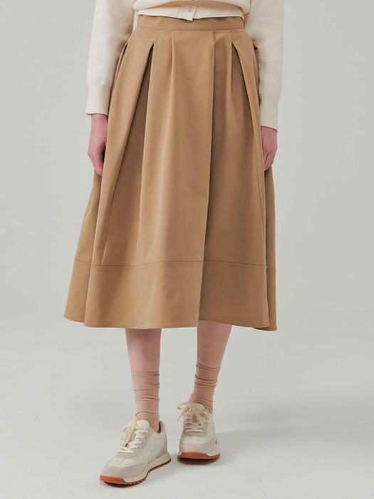 Lautre de min Anna Beige Flare skirt