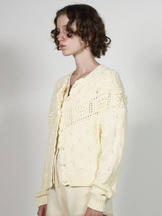 Via Bana knit cardigan (Ivory)