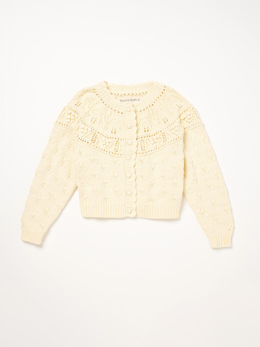 Via Bana knit cardigan (Ivory)