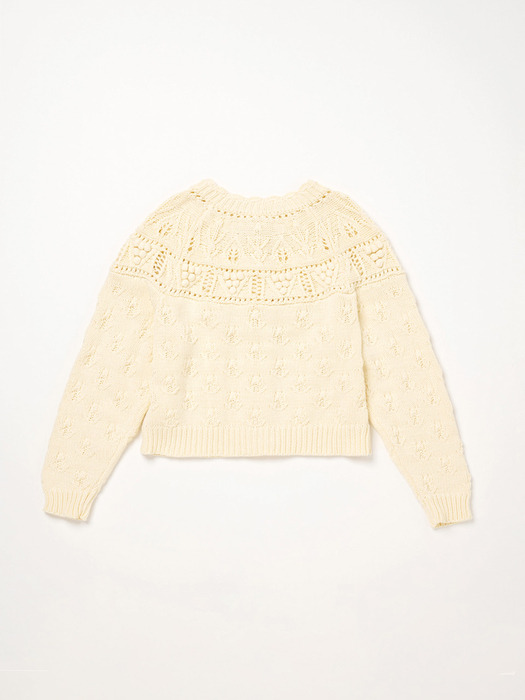 Via Bana knit cardigan (Ivory)