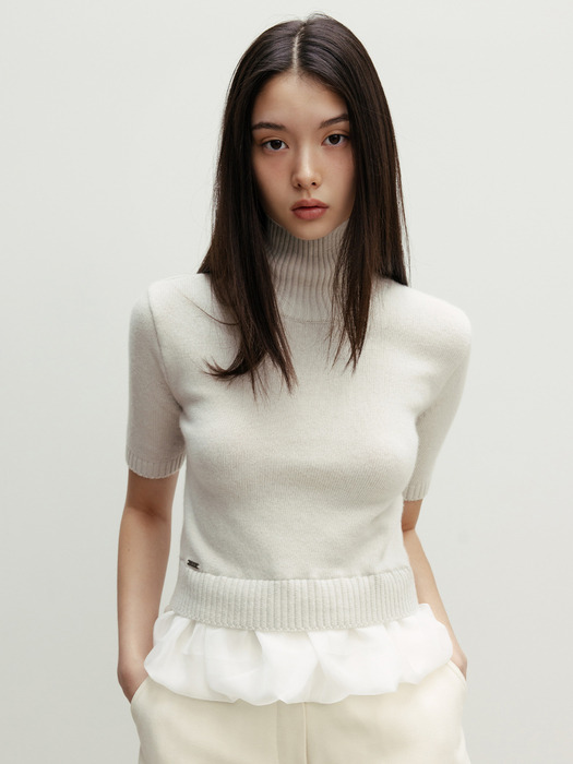 TURTLENECK CHIFFON KNIT_TT4W306LG