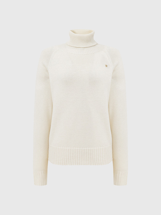 로모 터틀넥 울 니트_아이보리 / LOMO TURTLENECK WOOL KNIT_IVORY