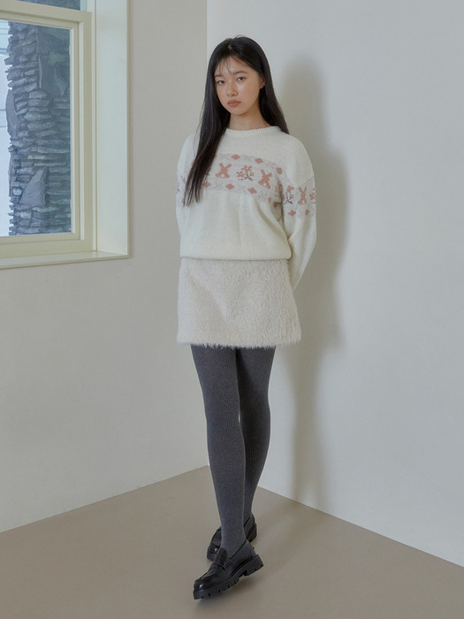 RABBIT WOOL SWEATER (IVORY)