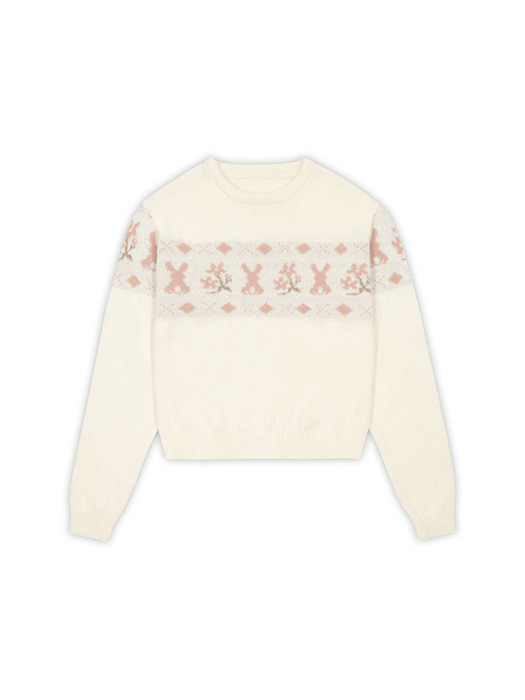 RABBIT WOOL SWEATER (IVORY)