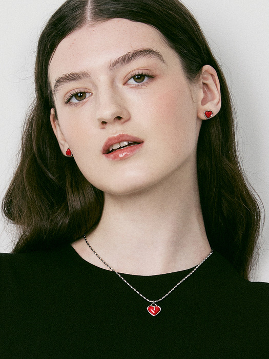 ◇VINTAGE HOLLYWOOD◇ Keyhole Heart Necklace_VH249ONE001M 빈티지헐리우드]Keyhole Heart Necklace_VH249ONE001M