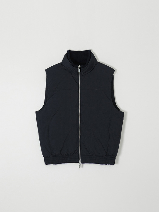 HENRY REVERSIBLE KNIT PADDING VEST_NAVY