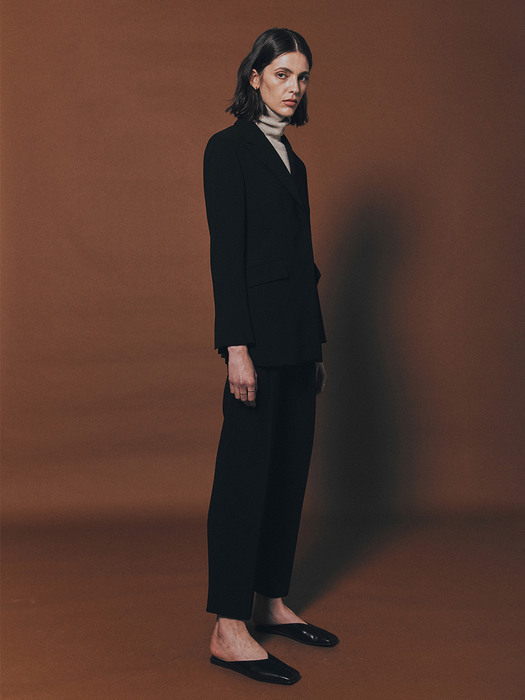 [Drama Signature] Double Blazer + One Tuck Tapered Trousers SET