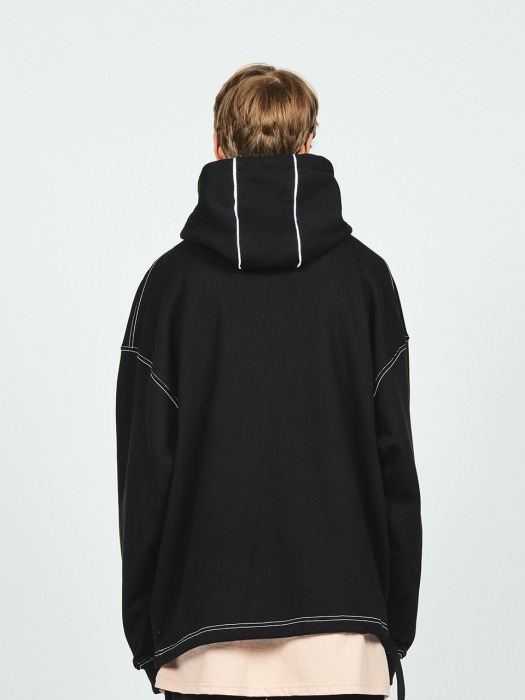 CTRS ST PIPING OVER HOODIE BLACK