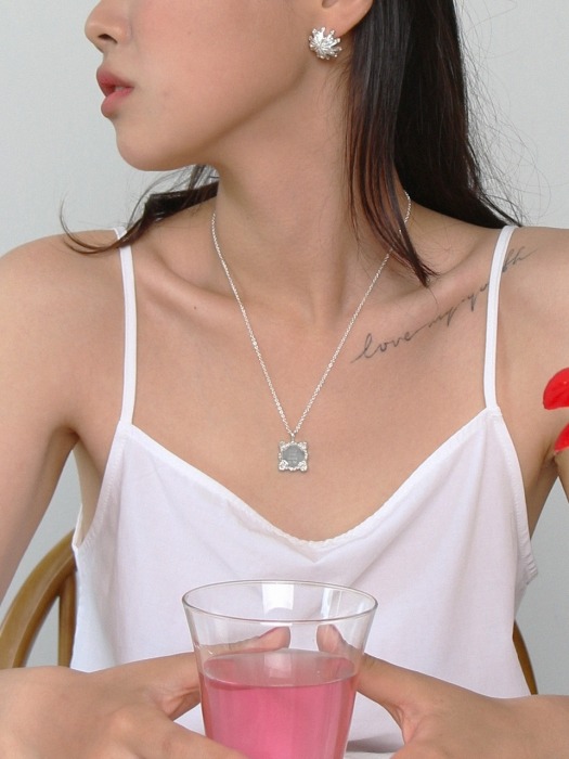 Rocaille Lettering Necklace