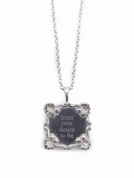Rocaille Lettering Necklace