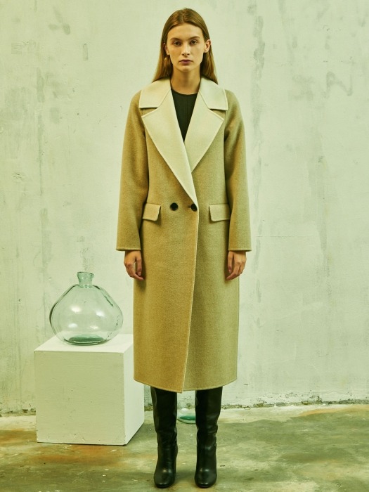 WOOL DOUBLE COAT_IVORY