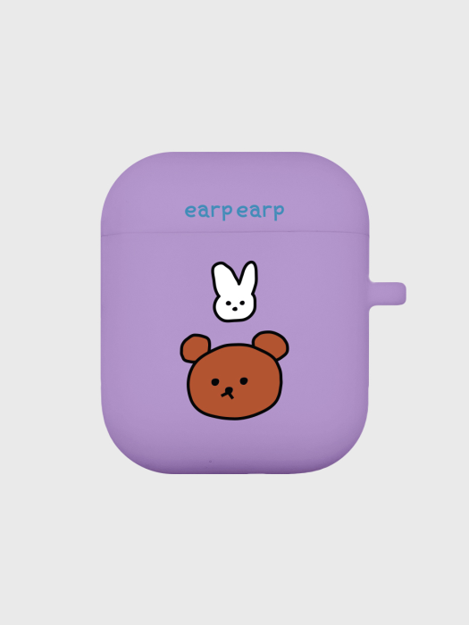 Bear and rabbit-purple(Air pods)