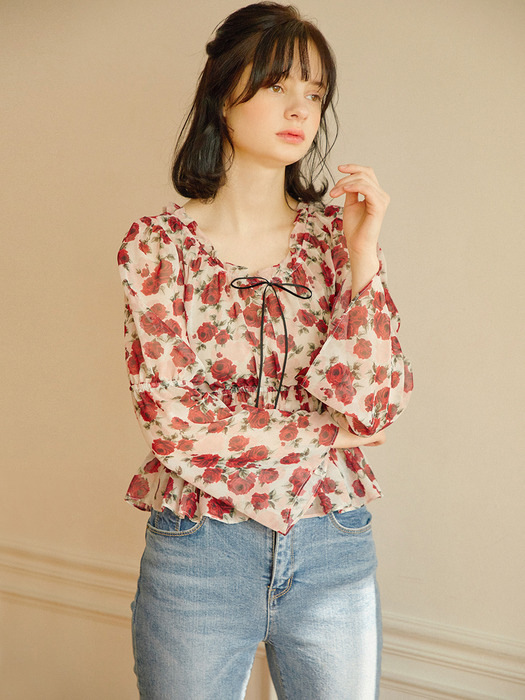 Popo Rose Blouse_Red