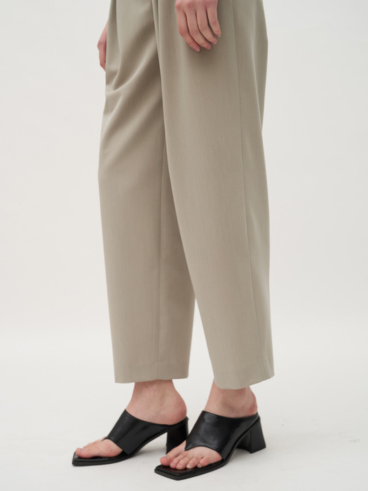 TTR TWO-TUCK WIDE TROUSER 2COLOR