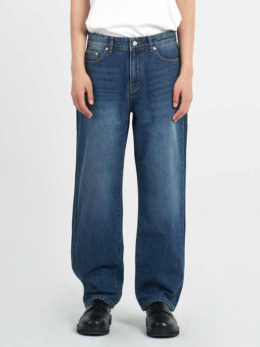 DEN1955 dusky blue wide jeans