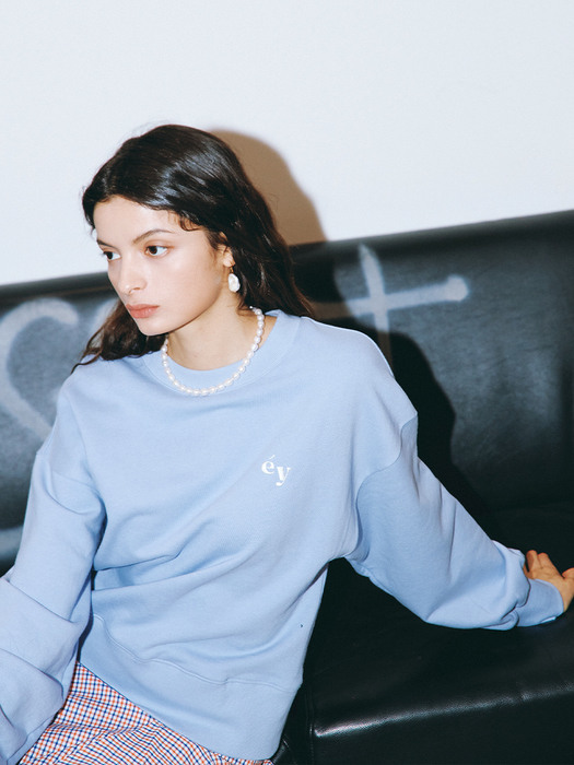 EYEYE SMALL LOGO SWEATSHIRT_S/BLUE (EEOO1RLR03W)