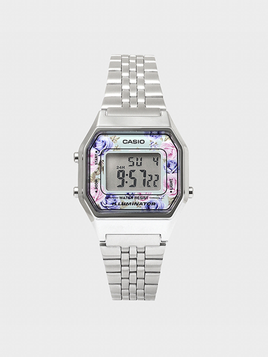 CASIO 카시오 LA680WA-2C 여성용 메탈밴드 디지털시계