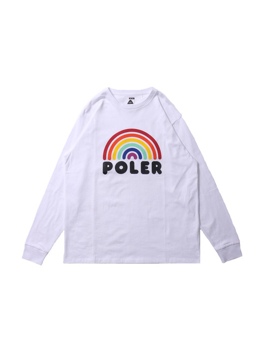 RAINBOW L/S TEE WHITE