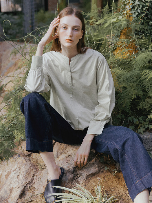 [Conscious] Curved Sleeve Shirt