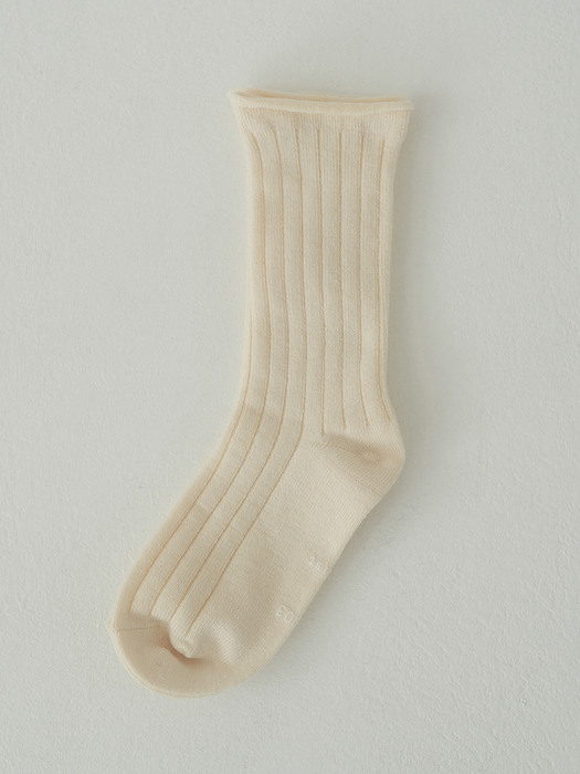 cotton rib socks for kids (3colors) (아동용)