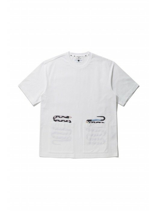 [백향목 X 커스텀멜로우] “ANACONDA” short sleeve t-shirt_CWTAM21486WHX