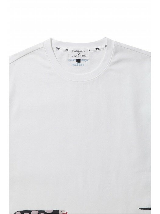 [백향목 X 커스텀멜로우] “ANACONDA” short sleeve t-shirt_CWTAM21486WHX