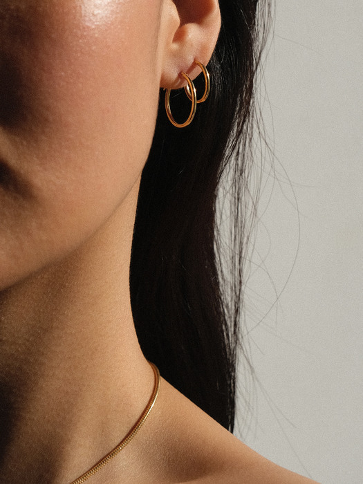Minimal Hoop Earring - Gold (silver925)