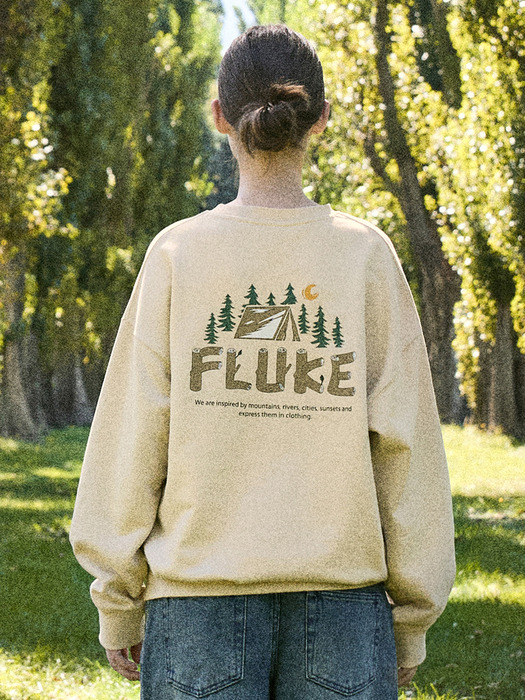 플루크 포레스트 우드 로고 맨투맨 티셔츠 FMT3055 / 4color