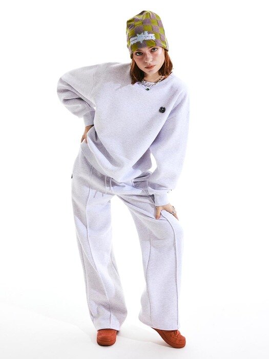 Micro Monogram Soft Sweatshirt White Melange