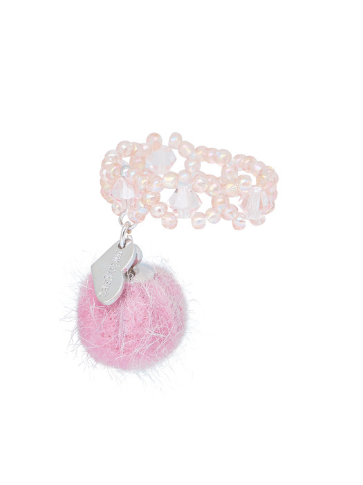 Snowing Beads Ring (Pink)
