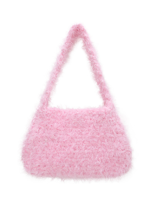 fluffy shoulder bag (baby pink)